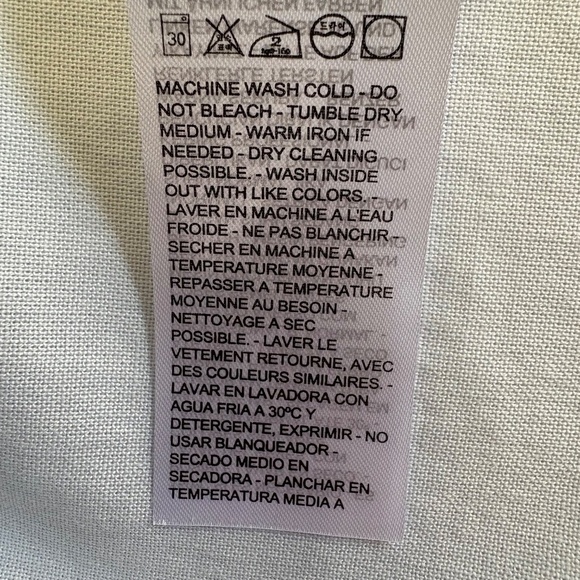 Levi’s The Classic Shirt, Button Up, Long Sleeves, White/Light Gray, Large NWT - Picture 15 of 16